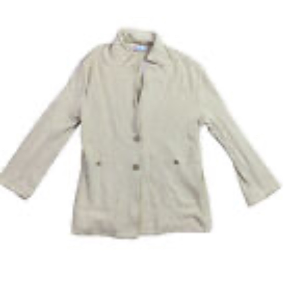 Free People Beach Reign Blazer Womens M Au Lait Cardigan Button Up Sweater NWT